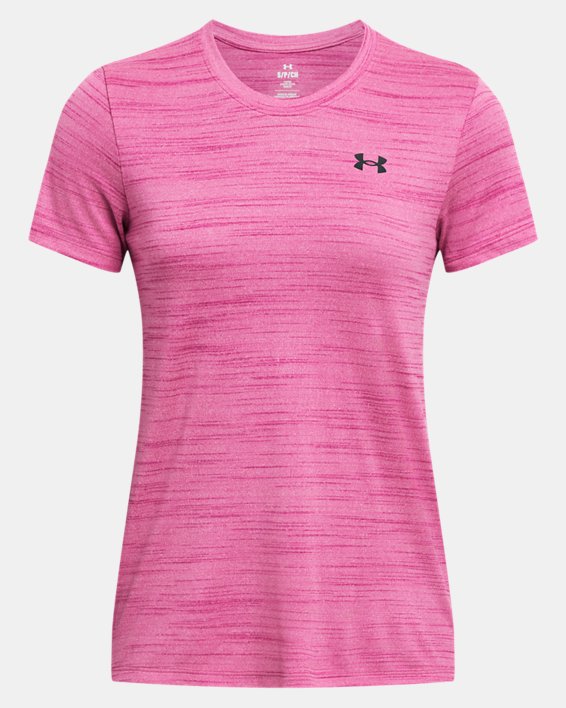 Women's UA Tech™ Tiger Short Sleeve, Pink, pdpMainDesktop image number 3